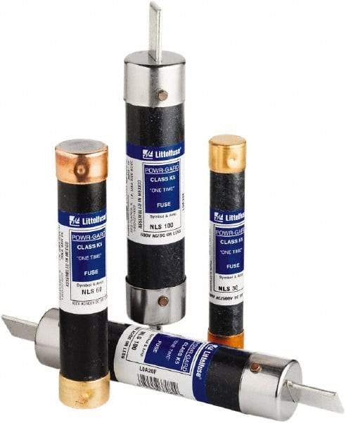 Value Collection - 250 VAC/VDC, 1 Amp, General Purpose Fuse - 2" OAL, 50 at AC (RMS) kA Rating, 9/16" Diam - USA Tool & Supply