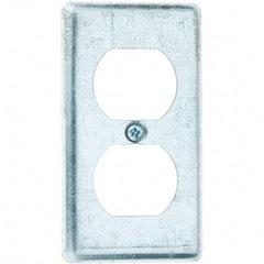 Value Collection - Electrical Outlet Box Steel Box Cover - USA Tool & Supply