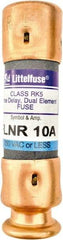 Value Collection - 125 VDC, 250 VAC, 10 Amp, Time Delay General Purpose Fuse - 2" OAL, 200 kA Rating, 9/16" Diam - USA Tool & Supply