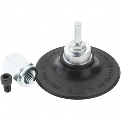 Value Collection - 3" Diam 3M ROLOC Disc Backing Pad - Hard Density, 20,000 RPM, Roloc TR Compatible - USA Tool & Supply