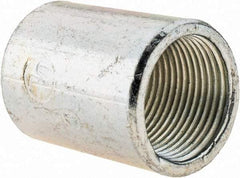 Value Collection - 3/4" Trade, Steel Threaded Straight Rigid/Intermediate (IMC) Conduit Coupling - USA Tool & Supply