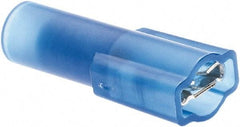 Value Collection - 16 to 14 AWG, Nylon, Fully Insulated, Female Wire Disconnect - 3/16" Wide Tab, Blue, CSA Certified, UL Listed - USA Tool & Supply