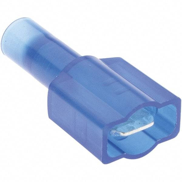 Value Collection - 12 to 10 AWG Compatible, Nylon Fully Insulated, Crimp-On Butt Splice Terminal - Blue - USA Tool & Supply