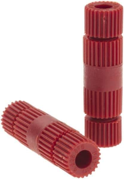 Value Collection - 24 to 18 AWG Compatible, Nylon Fully Insulated, Crimp-On Butt Splice Terminal - Red - USA Tool & Supply