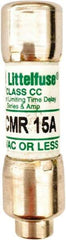 Value Collection - 500 VDC, 600 VAC, 15 Amp, Time Delay General Purpose Fuse - 300 at AC kA Rating - USA Tool & Supply