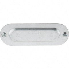 Value Collection - 3/4" Trade, Aluminum Conduit Body Cover Plate - Use with Conduit & Conduit Fittings, Service Entrance Connectors - USA Tool & Supply