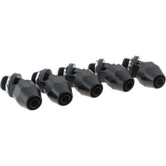 Value Collection - 3/8" Trade, PVC Compression & Threaded Angled Liquidtight Conduit Connector - USA Tool & Supply