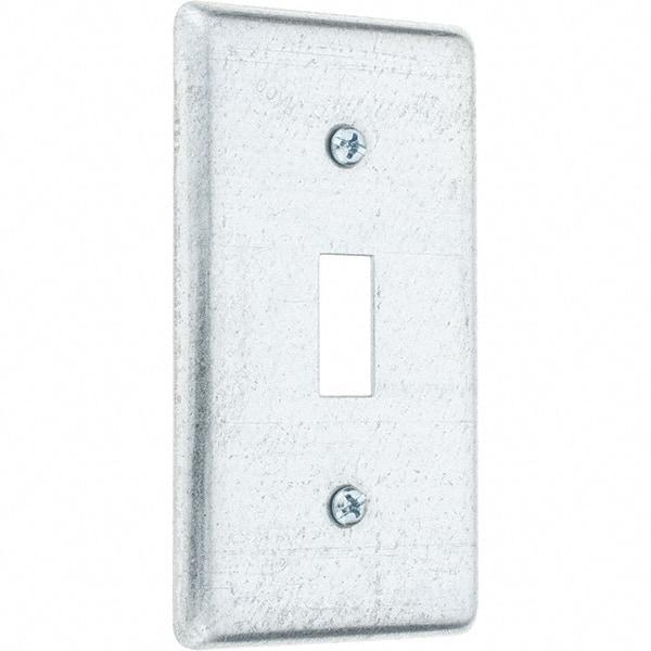 Value Collection - Electrical Outlet Box Steel Box Cover - USA Tool & Supply