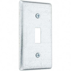 Value Collection - Electrical Outlet Box Steel Box Cover - USA Tool & Supply