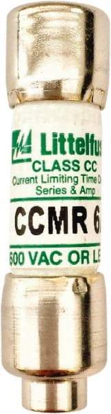Value Collection - 250 VDC, 600 VAC, 6 Amp, Time Delay General Purpose Fuse - 300 at AC kA Rating - USA Tool & Supply