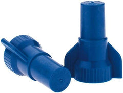 Value Collection - 16 to 14 AWG, 300 & 600 Volt, Wing Twist on Wire Connector - Blue, 221°F - USA Tool & Supply