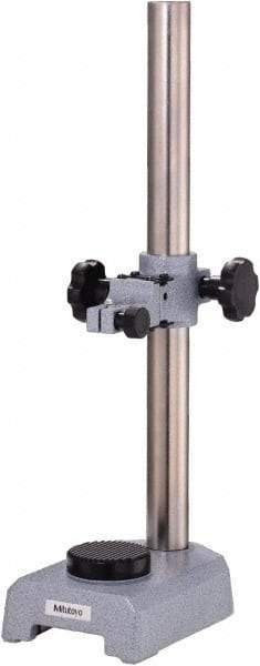 Mitutoyo - Hardened Steel, Rectangular Base, Stand - 430mm High, 168mm Base Length x 45mm Base Height, Includes Holder - USA Tool & Supply