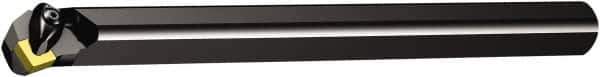Sandvik Coromant - 1.2008" Min Bore Diam, 12" OAL, 1" Shank Diam, A..DCLNR/L Indexable Boring Bar - Wedge Holding Method - USA Tool & Supply