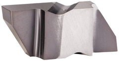 Kennametal - 4189NG Grade KCU10, 4.8mm Cutting Width Carbide Grooving Insert - 6.35mm Max Depth of Cut, Left Hand, 0.57mm Corner Radius, AlTiN Finish - USA Tool & Supply