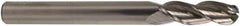 M.A. Ford - 1/8" Diam, 1/2" LOC, 3 Flute Solid Carbide Ball End Mill - TiB2 Finish, Single End, 1-1/2" OAL, 1/8" Shank Diam, Spiral Flute - USA Tool & Supply