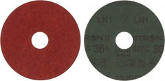 3M - 4-1/2" Diam 7/8" Hole 36+ Grit Fiber Disc - Very Coarse Grade, Ceramic, 13,300 Max RPM, Series 987C - USA Tool & Supply