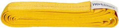 Value Collection - 10' Long x 2" Wide, 6,400 Lb Vertical Capacity, 1 Ply, Polyester Web Sling - 5,000 Lb Choker Capacity, with Endless Sling - USA Tool & Supply