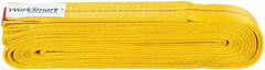 Value Collection - 16' Long x 2" Wide, 6,400 Lb Vertical Capacity, 1 Ply, Polyester Web Sling - 5,000 Lb Choker Capacity, with Endless Sling - USA Tool & Supply