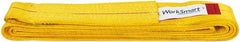 Value Collection - 8' Long x 3" Wide, 8,600 Lb Vertical Capacity, 1 Ply, Polyester Web Sling - 6,900 Lb Choker Capacity, with Endless Sling - USA Tool & Supply