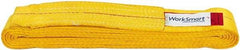 Value Collection - 12' Long x 3" Wide, 8,600 Lb Vertical Capacity, 1 Ply, Polyester Web Sling - 6,900 Lb Choker Capacity, with Endless Sling - USA Tool & Supply