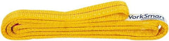 Value Collection - 3' Long x 1" Wide, 6,200 Lb Vertical Capacity, 2 Ply, Polyester Web Sling - 4,900 Lb Choker Capacity, with Endless Sling - USA Tool & Supply