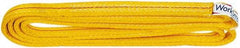 Value Collection - 6' Long x 1" Wide, 6,200 Lb Vertical Capacity, 2 Ply, Polyester Web Sling - 4,900 Lb Choker Capacity, with Endless Sling - USA Tool & Supply