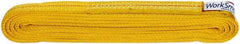 Value Collection - 8' Long x 1" Wide, 6,200 Lb Vertical Capacity, 2 Ply, Polyester Web Sling - 4,900 Lb Choker Capacity, with Endless Sling - USA Tool & Supply