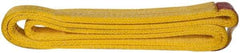 Value Collection - 4' Long x 2" Wide, 12,200 Lb Vertical Capacity, 2 Ply, Polyester Web Sling - 9,800 Lb Choker Capacity, with Endless Sling - USA Tool & Supply