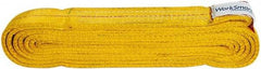 Value Collection - 12' Long x 2" Wide, 12,200 Lb Vertical Capacity, 2 Ply, Polyester Web Sling - 9,800 Lb Choker Capacity, with Endless Sling - USA Tool & Supply