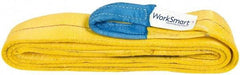 Value Collection - 12' Long x 3" Wide, 8,600 Lb Vertical Capacity, 2 Ply, Polyester Web Sling - 6,900 Lb Choker Capacity, with Eye & Eye (Twisted) - USA Tool & Supply