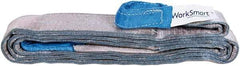 Value Collection - 16' Long x 3" Wide, 8,600 Lb Vertical Capacity, 2 Ply, Polyester Web Sling - 6,900 Lb Choker Capacity, with Eye & Eye (Flat) - USA Tool & Supply