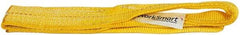 Value Collection - 3' Long x 3" Wide, 3,600 Lb Vertical Capacity, 1 Ply, Nylon Web Sling - 2,900 Lb Choker Capacity, with Eye & Eye (Flat) - USA Tool & Supply