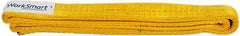 Value Collection - 3' Long x 2" Wide, 9,600 Lb Vertical Capacity, 2 Ply, Nylon Web Sling - 7,700 Lb Choker Capacity, with Endless Sling - USA Tool & Supply