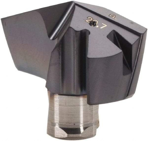 Iscar - Series ICP, 0.815" Diam Grade IC908 140° Replaceable Drill Tip - Carbide, TiAlN Finish - USA Tool & Supply
