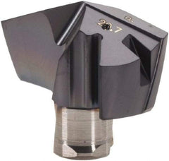 Iscar - Series ICP, 0.815" Diam Grade IC908 140° Replaceable Drill Tip - Carbide, TiAlN Finish - USA Tool & Supply