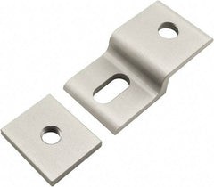 80/20 Inc. - 30mm Wide, Open Shelving Accessory/Component - Aluminum, Clear Anodized Finish, 58mm Long, Use with 30 Series & Bolt Kits 75-3615 & 11-8316 - USA Tool & Supply