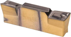 Iscar - 4004HFPR Grade IC808, 4mm Cutting Width Carbide Grooving Insert - 2mm Max Depth of Cut, Right Hand, 0.4mm Corner Radius, TiN/TiAlN Finish - USA Tool & Supply