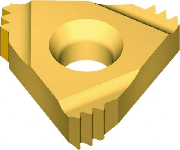 Vargus - 4IR Internal Right Hand ISO Laydown Threading Insert - Grade VKX, TiN Coated Carbide, 12.7mm Inscribed Circle - USA Tool & Supply