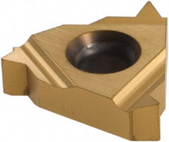 Vargus - 3IR Internal Right Hand 11.5 NPTF Laydown Threading Insert - Grade VKX, TiN Coated Carbide - USA Tool & Supply