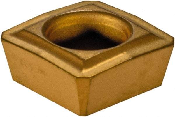Walter - P2841 Grade WTP35 Carbide Indexable Drill Insert - TiCN/TiN Finish, Square, 1/4" Inscribed Circle - USA Tool & Supply