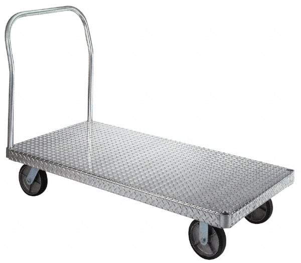 Wesco Industrial Products - 2,000 Lb. Load Capacity, Aluminum Platform Truck - 72 Inch Long x 36 Inch Wide - USA Tool & Supply