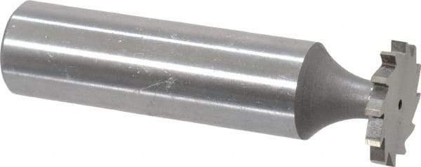 Whitney Tool Co. - 5/8" Diam x 5/64" Face Width, Cobalt, 12 Teeth, Shank Connection Woodruff Keyseat Cutter - Uncoated, 2-5/64" OAL x 1/2" Shank, Straight Teeth - USA Tool & Supply