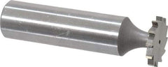 Whitney Tool Co. - 5/8" Diam x 5/64" Face Width, Cobalt, 12 Teeth, Shank Connection Woodruff Keyseat Cutter - Uncoated, 2-5/64" OAL x 1/2" Shank, Straight Teeth - USA Tool & Supply