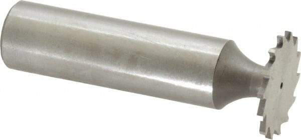 Whitney Tool Co. - 3/4" Diam x 3/64" Face Width, Cobalt, 14 Teeth, Shank Connection Woodruff Keyseat Cutter - Uncoated, 2-3/64" OAL x 1/2" Shank, Straight Teeth - USA Tool & Supply