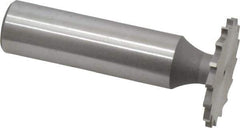 Whitney Tool Co. - 1" Diam x 1/16" Face Width, Cobalt, 16 Teeth, Shank Connection Woodruff Keyseat Cutter - Uncoated, 2-1/16" OAL x 1/2" Shank, Straight Teeth - USA Tool & Supply