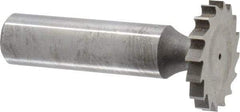 Whitney Tool Co. - 1" Diam x 9/64" Face Width, Cobalt, 16 Teeth, Shank Connection Woodruff Keyseat Cutter - Uncoated, 2-9/64" OAL x 1/2" Shank, Straight Teeth - USA Tool & Supply