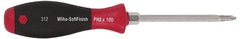 Wiha - #1, 6-11/16" OAL, Demolition Phillips Screwdriver - Hex Shank, Ergonomic Handle - USA Tool & Supply