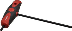 Wiha - 5mm Hex, T-Handle Cushion Grip, Hex Key - 150mm OAL, Metric System of Measurement - USA Tool & Supply