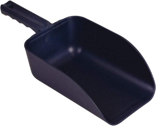 Remco - 82 oz Blue Polypropylene & Semi-Ferrous Additive Flat Bottom Scoop - 5.9" Wide x 3.3" Deep Bowl, 15.1" OAL - USA Tool & Supply