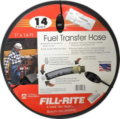 Tuthill - 1" ID x 1.45" OD x 14' OAL, NPT Petroleum Transfer Hose - -30 to 140°F - USA Tool & Supply